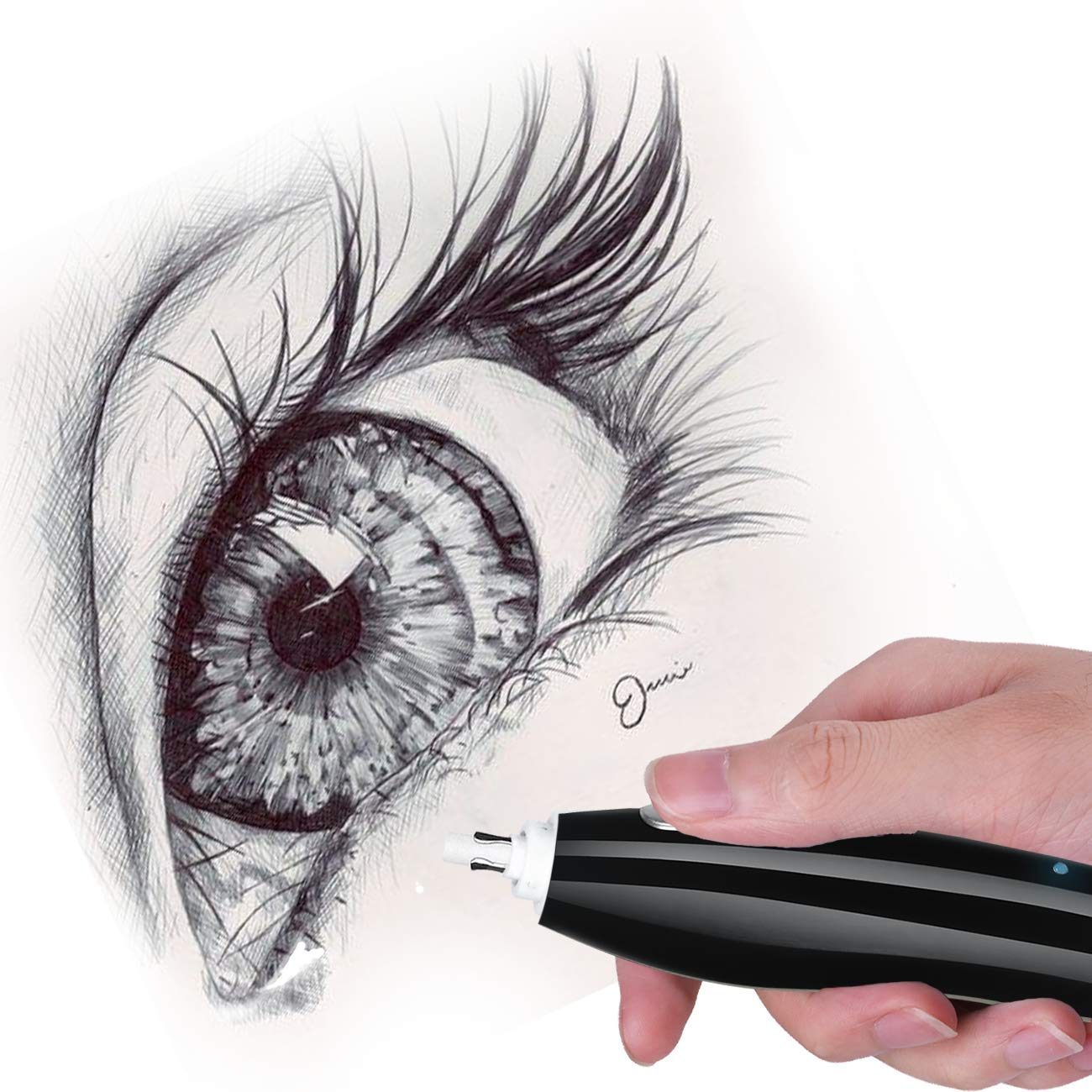 Rechargeable Electric Eraser for Artists, with 140 Eraser Refills, EE04