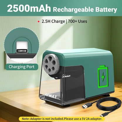 Rechargeable Classroom Electric Pencil Sharpener,PSD1BK