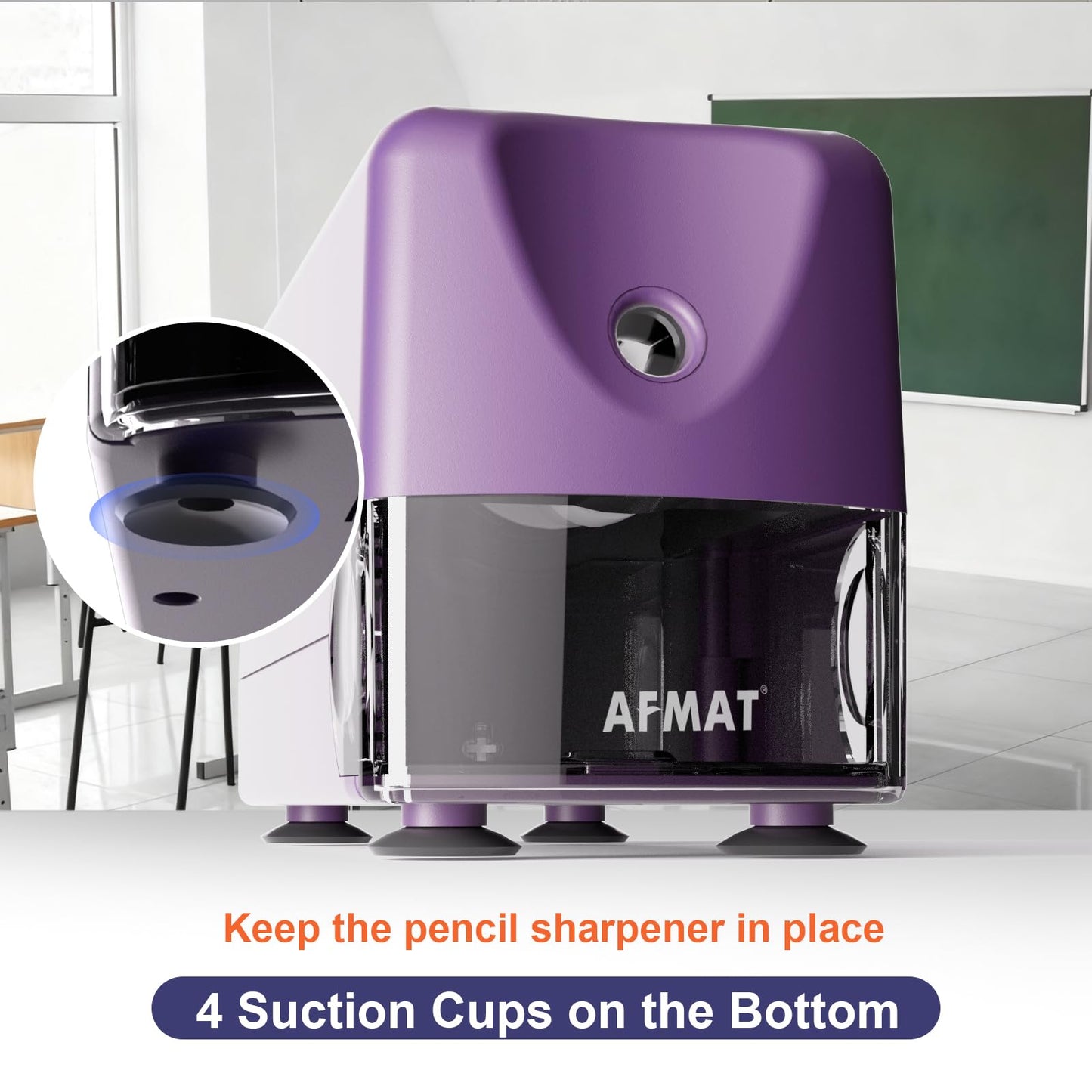 Rechargeable Classroom Electric Pencil Sharpener,PSD3BL