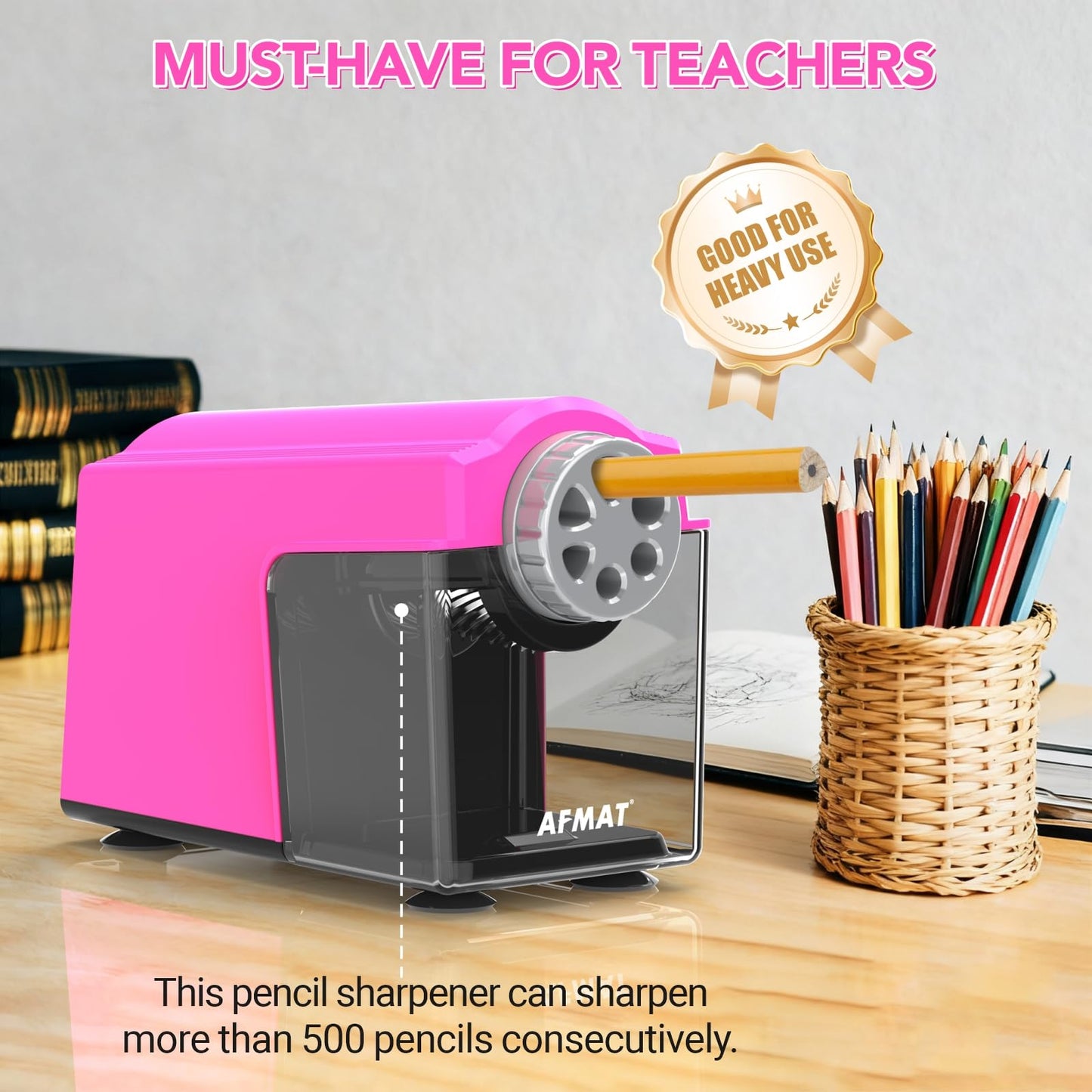 Rechargeable Classroom Electric Pencil Sharpener,PSD4RD