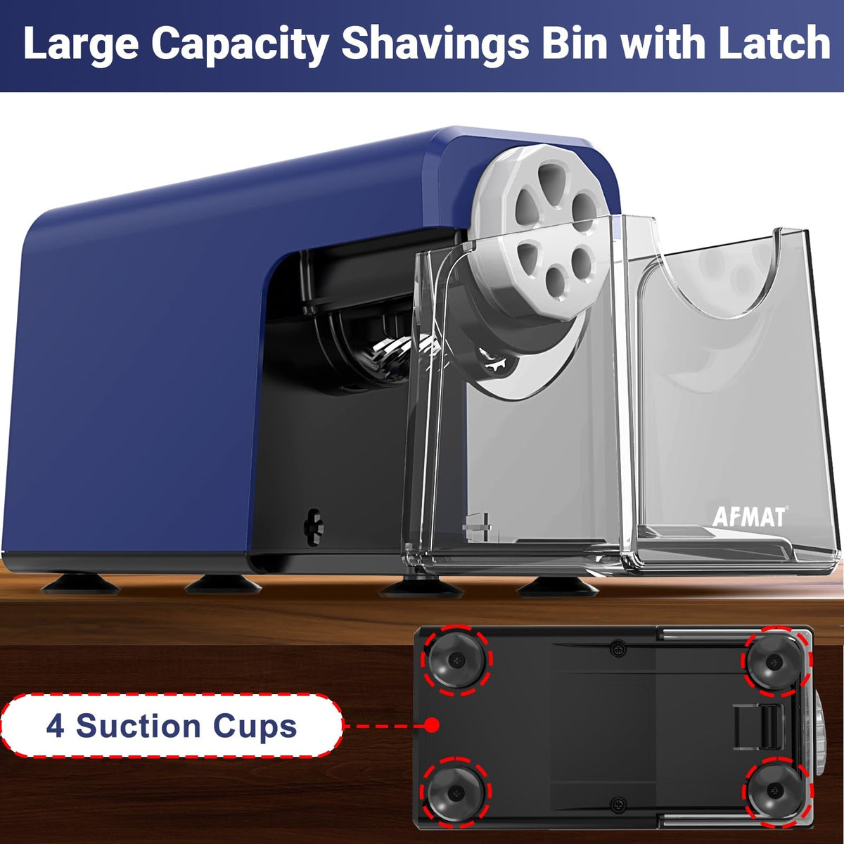 🏫Classroom Must-Haves Every Teacher Needs🏫6-Hole Electric Pencil Sharpener for Classroom, Cordless & Rechargeable & Heavy Duty, for 6-11mm Colored Pencils, 10,000+ Sharpenings,PSD1BL