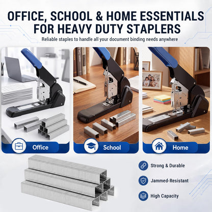 AFMAT Heavy Duty Staples 23/10, High Carbon Steel, Rust-Proof & Jam-Free, 3/8" Staples for Heavy Duty Stapler, 3000 Pcs, Ideal for Office Supplies, School Supplies, and Home Use
