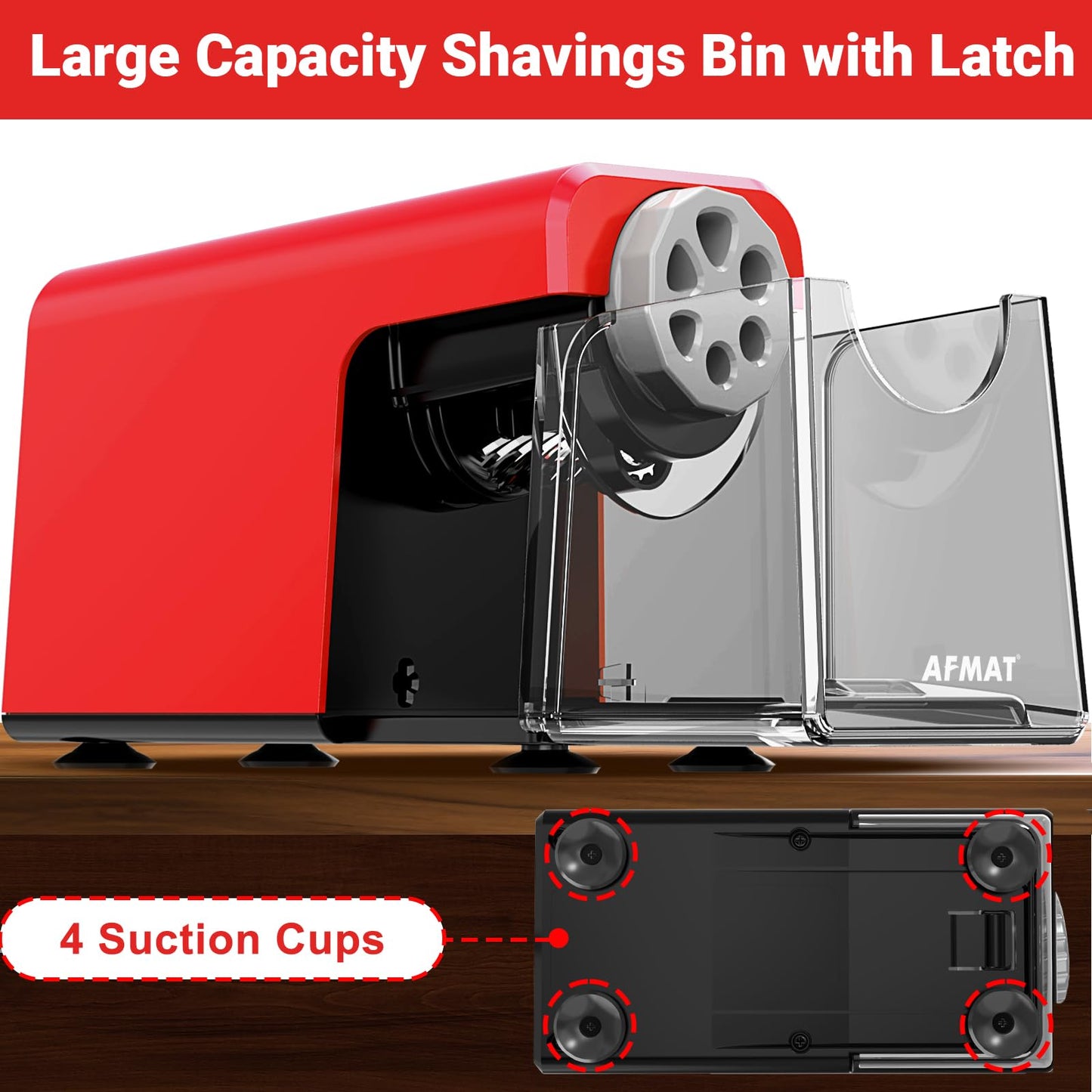 Rechargeable Classroom Electric Pencil Sharpener,PSD1BK