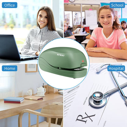 AFMAT ES03 Electric Stapler for Desk, Automatic Stapler Desktop, Office Staplers Electric, with Reload Reminder & Release Button, 25 Sheets Capacit,Black