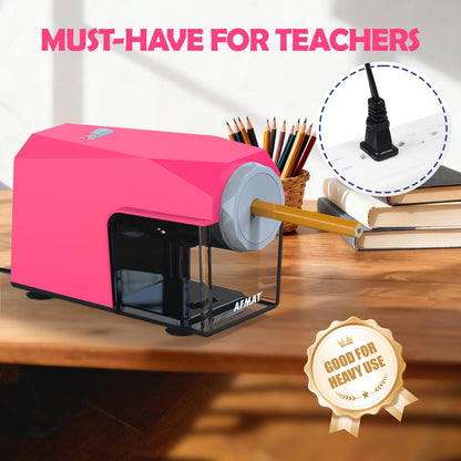 Newly Upgraded Fully Automatic Electric Pencil Sharpener,3X Longer Cutter Life,PSC4GN