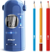 Available in Canada:AFMAT PSX5 Fully Automatic Electric Pencil Sharpener,AFMAT Electric Robot Pencil Sharpener for Colored Pencils 7-11.5mm,Blue