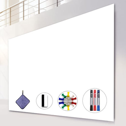 AFMAT WS23 Dry Erase Board Sticker, 48 x 36 inches White Board Wallpaper,3 Markers,Model:(WS23）