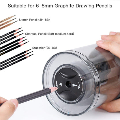 Electric Rechargeable Long Point Pencil Sharpener for Artist,PSB06