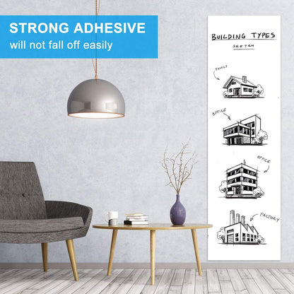 AFMAT WS01 White Board Sticker, Dry Eraser Paper for Wall, Upgrade PET-No Ghost, 1.45 x 11 ft,Model:WS01