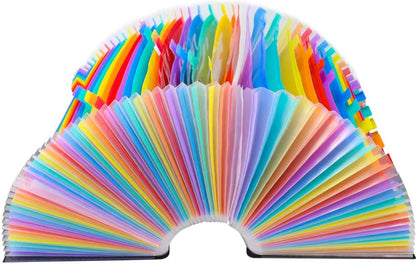 AFMAT AF01 Accordian File Organizer, 60 Pockets Large Expanding File Folder Organizer with Blank Labels, Letter/A4 Size Accordion Files Organizers Expandable for Receipt, Bill, Tax, Legal