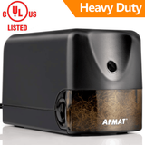 Disponible en México:AFMAT PS13 Sacapuntas eléctrico, sacapuntas resistentes para el aula de 6,5 a 8 mm, n.º 2, de colores, con certificación UL, con hoja helicoidal más fuerte, el mejor sacapuntas escolar,Negro